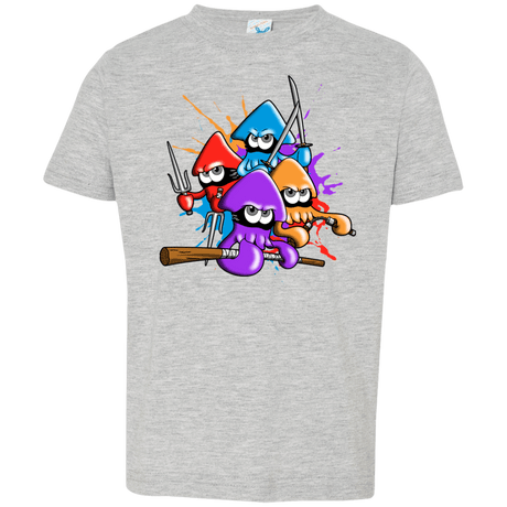 T-Shirts Heather Grey / 2T Teenage Mutant Ninja Squids Toddler Premium T-Shirt