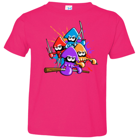 T-Shirts Hot Pink / 2T Teenage Mutant Ninja Squids Toddler Premium T-Shirt