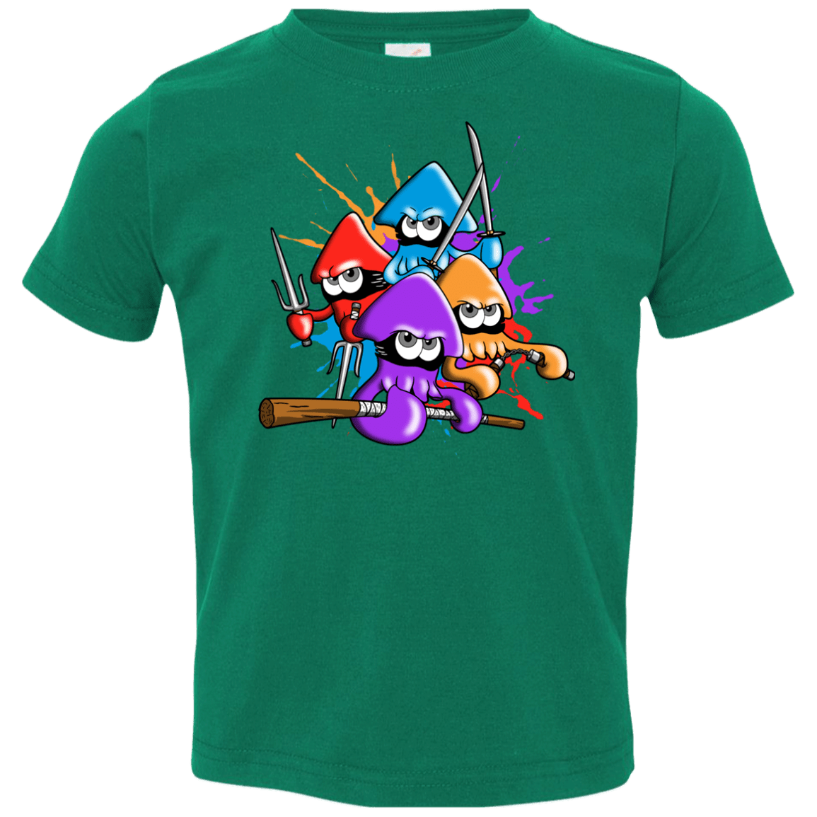 T-Shirts Kelly / 2T Teenage Mutant Ninja Squids Toddler Premium T-Shirt
