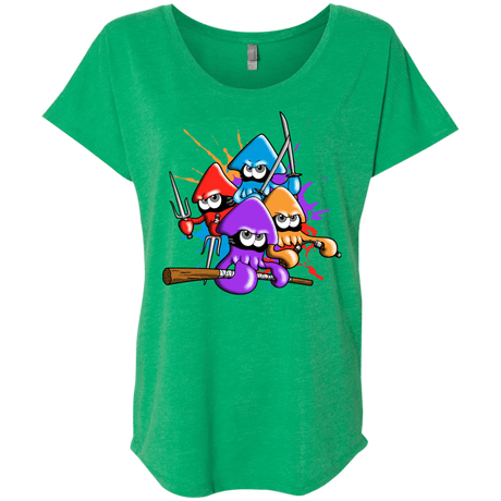 T-Shirts Envy / X-Small Teenage Mutant Ninja Squids Triblend Dolman Sleeve