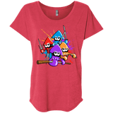 T-Shirts Vintage Red / X-Small Teenage Mutant Ninja Squids Triblend Dolman Sleeve