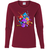 T-Shirts Cardinal / S Teenage Mutant Ninja Squids Women's Long Sleeve T-Shirt