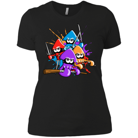 T-Shirts Black / X-Small Teenage Mutant Ninja Squids Women's Premium T-Shirt
