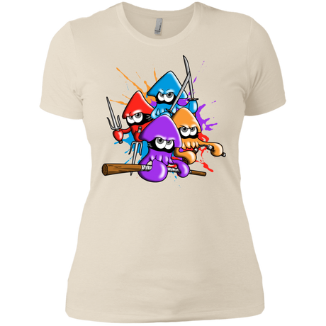 T-Shirts Ivory/ / X-Small Teenage Mutant Ninja Squids Women's Premium T-Shirt