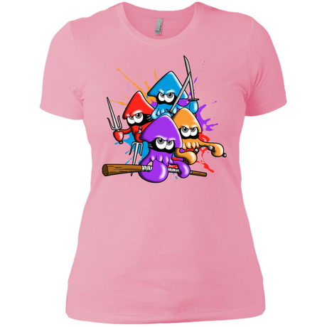T-Shirts Light Pink / X-Small Teenage Mutant Ninja Squids Women's Premium T-Shirt