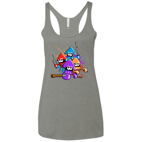 T-Shirts Venetian Grey / X-Small Teenage Mutant Ninja Squids Women's Triblend Racerback Tank