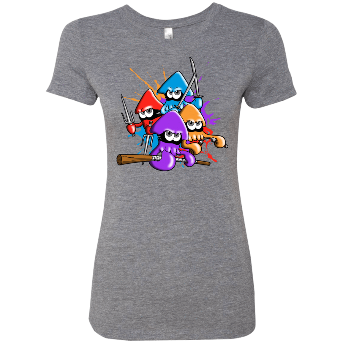 T-Shirts Premium Heather / S Teenage Mutant Ninja Squids Women's Triblend T-Shirt
