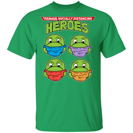 T-Shirts Irish Green / S Teenage Socially Distancing Heroes T-Shirt