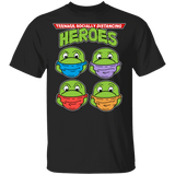 T-Shirts Black / YXS Teenage Socially Distancing Heroes Youth T-Shirt