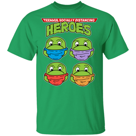 T-Shirts Irish Green / YXS Teenage Socially Distancing Heroes Youth T-Shirt