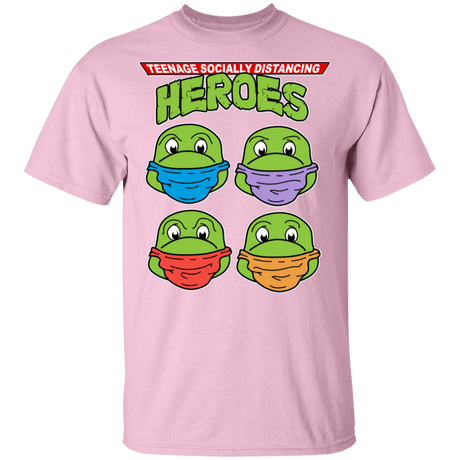 T-Shirts Light Pink / YXS Teenage Socially Distancing Heroes Youth T-Shirt