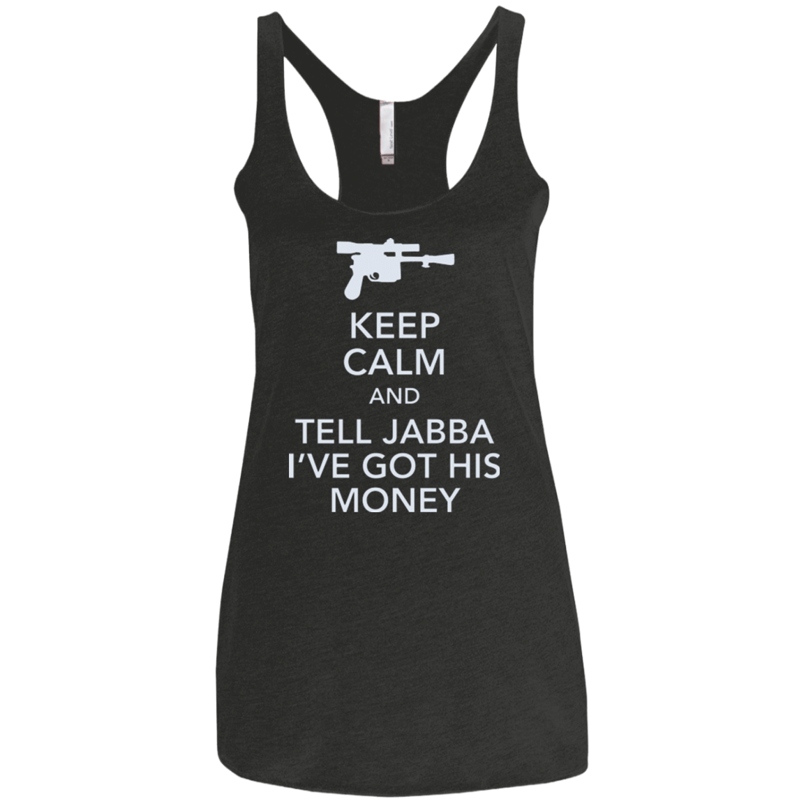 T-Shirts Vintage Black / X-Small Tell Jabba (2) Women's Triblend Racerback Tank