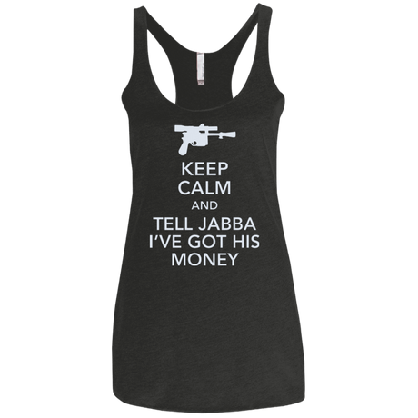 T-Shirts Vintage Black / X-Small Tell Jabba (2) Women's Triblend Racerback Tank