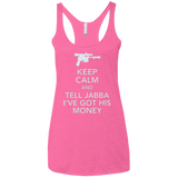 T-Shirts Vintage Pink / X-Small Tell Jabba (2) Women's Triblend Racerback Tank