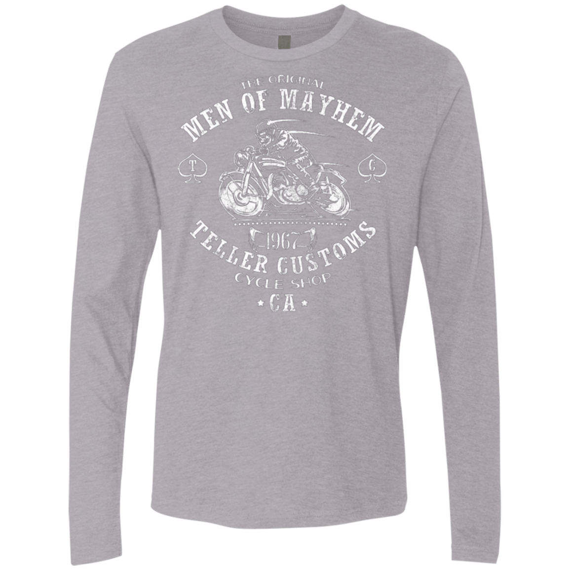 T-Shirts Heather Grey / Small Teller Custom Men's Premium Long Sleeve