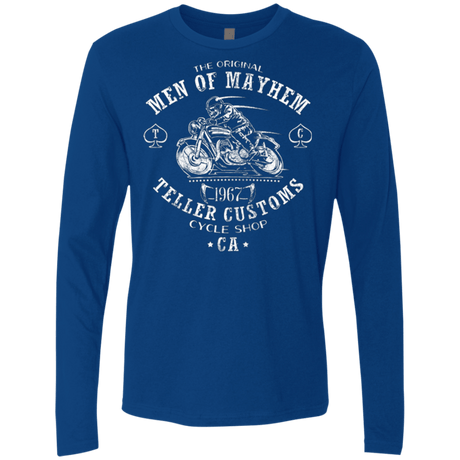 T-Shirts Royal / Small Teller Custom Men's Premium Long Sleeve