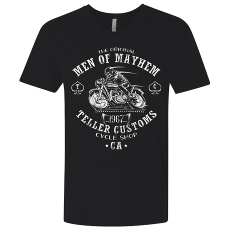 T-Shirts Black / X-Small Teller Custom Men's Premium V-Neck