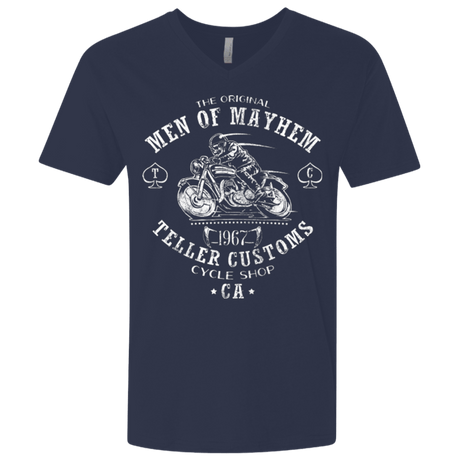 T-Shirts Midnight Navy / X-Small Teller Custom Men's Premium V-Neck
