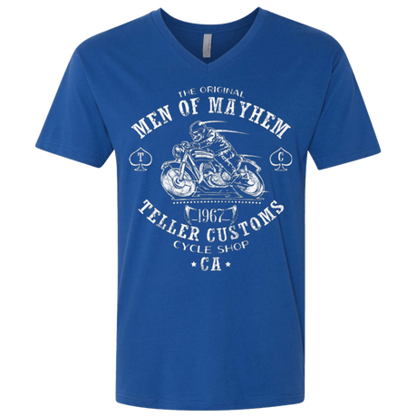 T-Shirts Royal / X-Small Teller Custom Men's Premium V-Neck