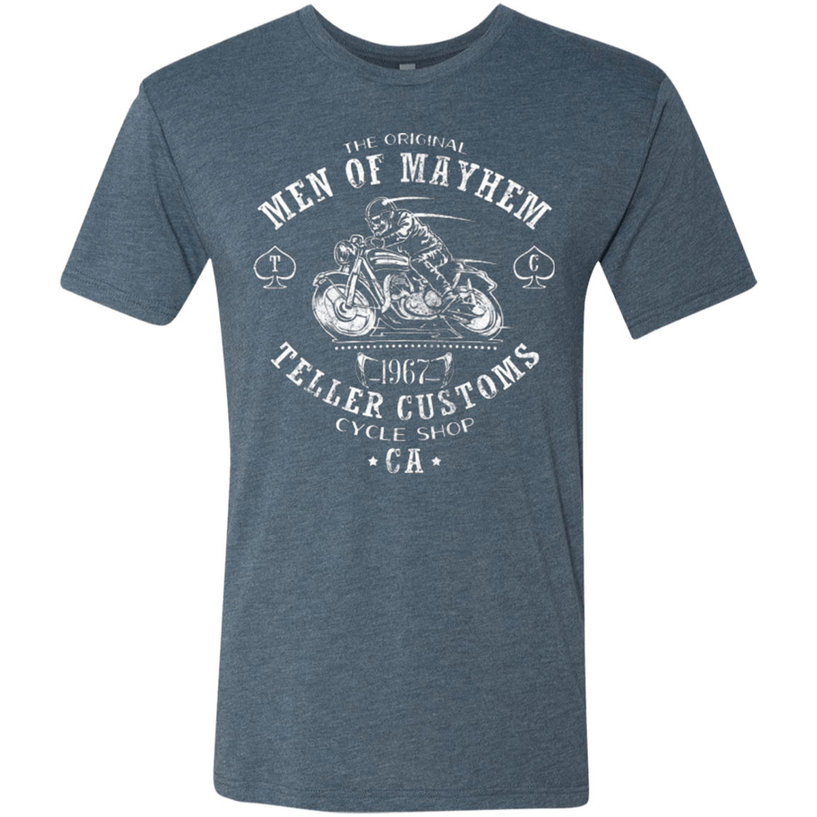 T-Shirts Indigo / Small Teller Custom Men's Triblend T-Shirt