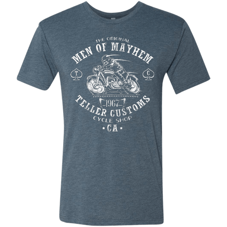 T-Shirts Indigo / Small Teller Custom Men's Triblend T-Shirt