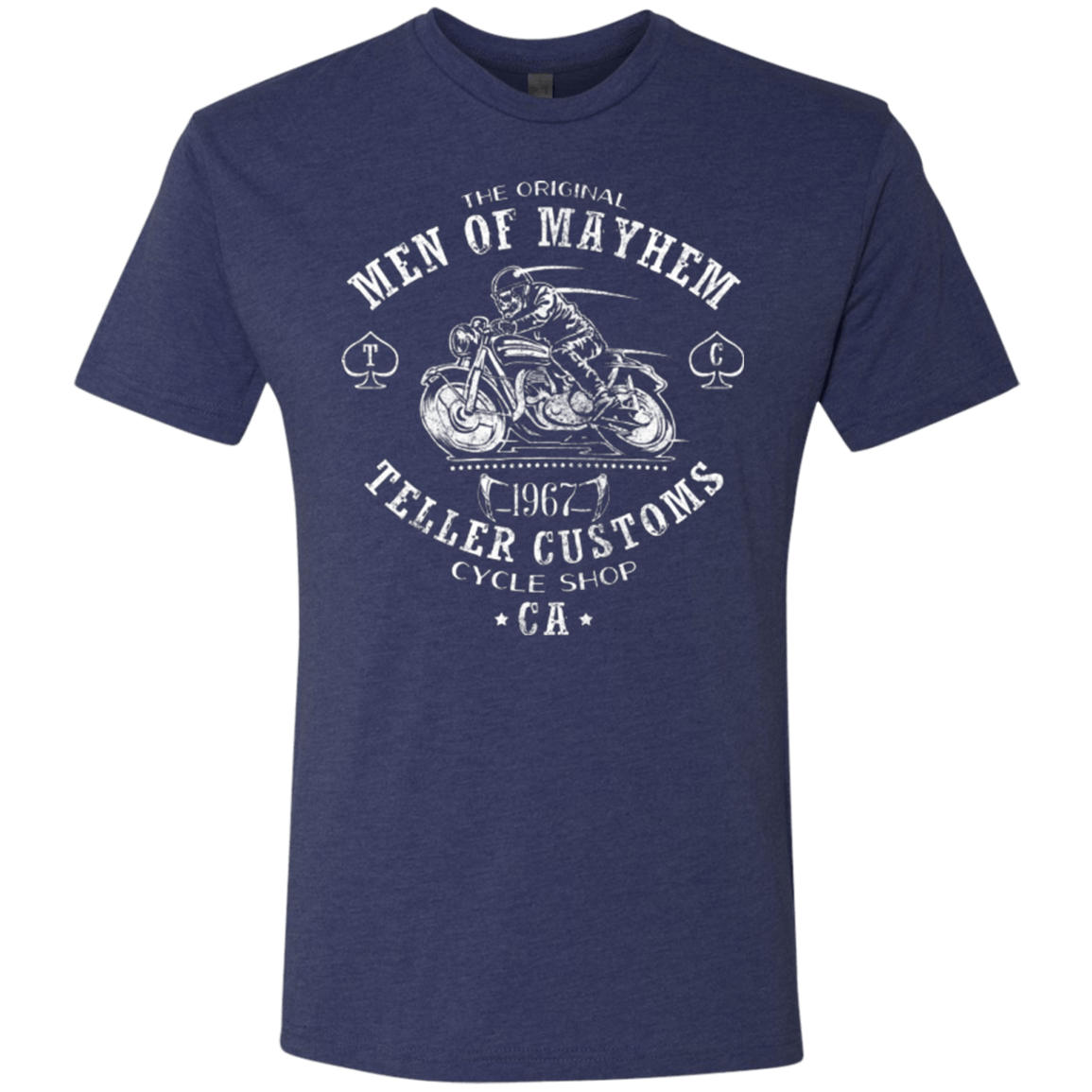 T-Shirts Vintage Navy / Small Teller Custom Men's Triblend T-Shirt