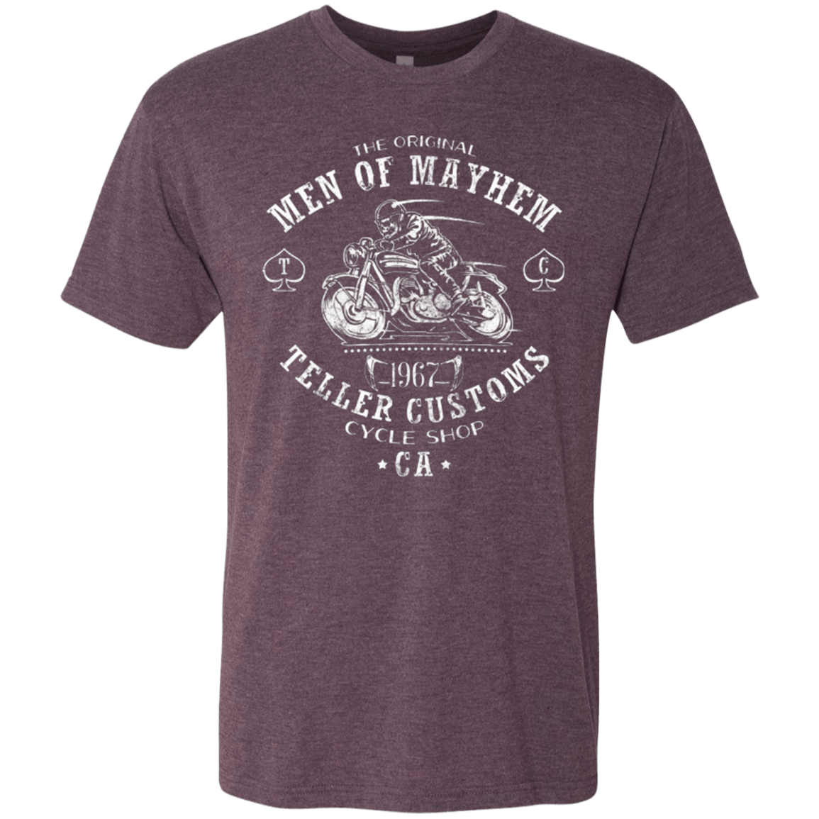 T-Shirts Vintage Purple / Small Teller Custom Men's Triblend T-Shirt