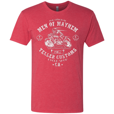 T-Shirts Vintage Red / Small Teller Custom Men's Triblend T-Shirt