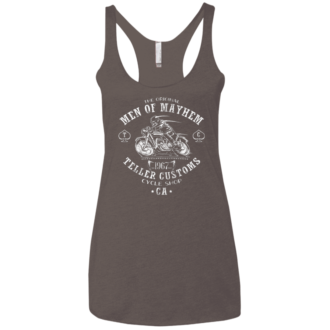 T-Shirts Macchiato / X-Small Teller Custom Women's Triblend Racerback Tank