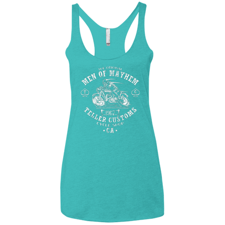 T-Shirts Tahiti Blue / X-Small Teller Custom Women's Triblend Racerback Tank