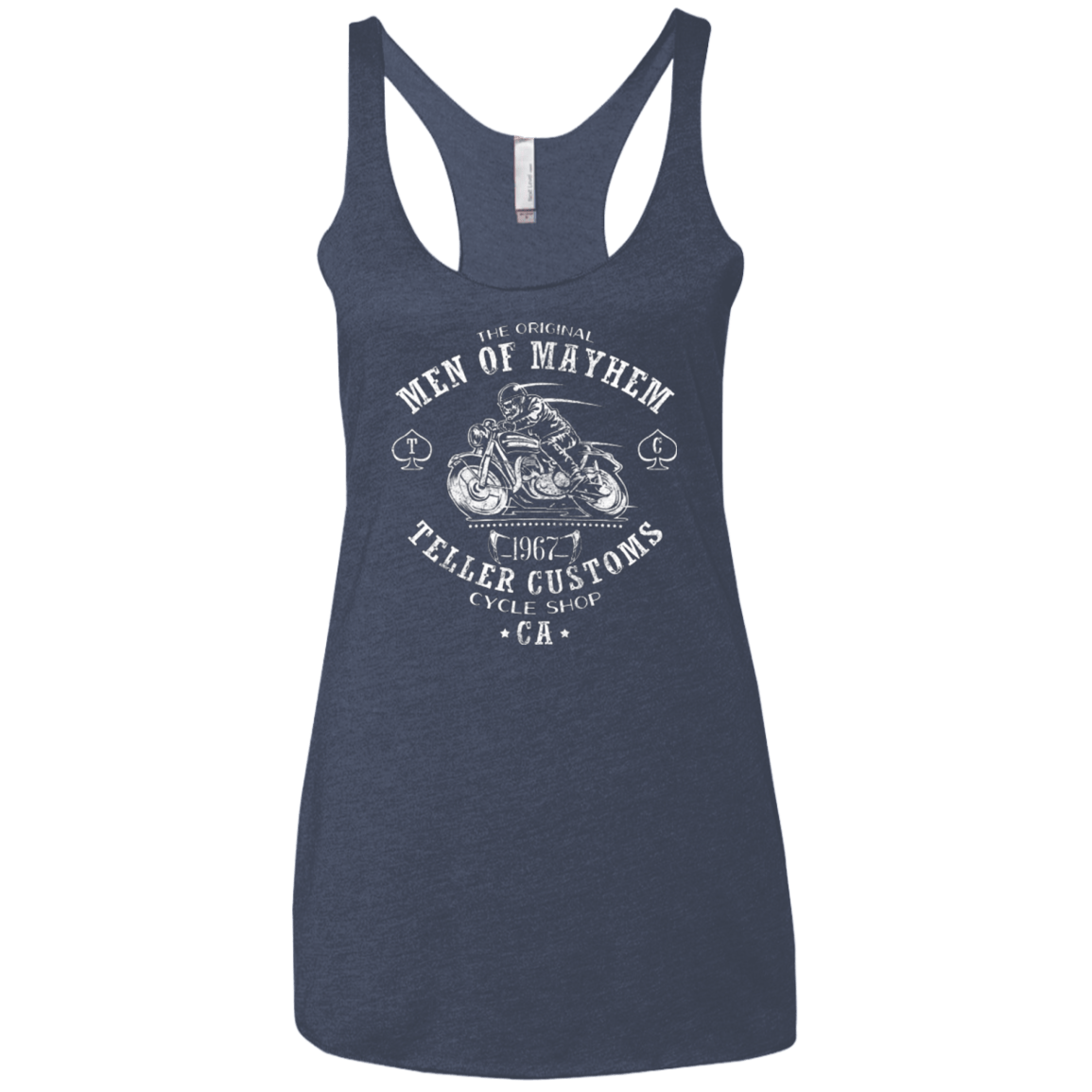 T-Shirts Vintage Navy / X-Small Teller Custom Women's Triblend Racerback Tank