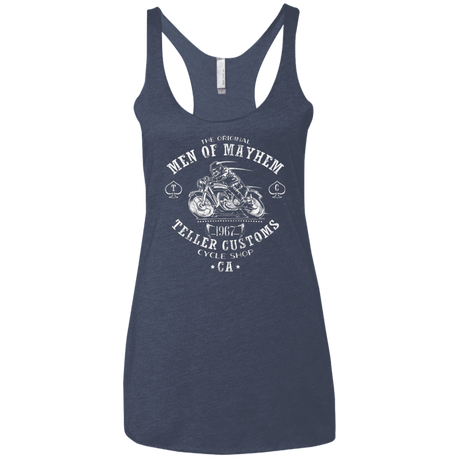 T-Shirts Vintage Navy / X-Small Teller Custom Women's Triblend Racerback Tank