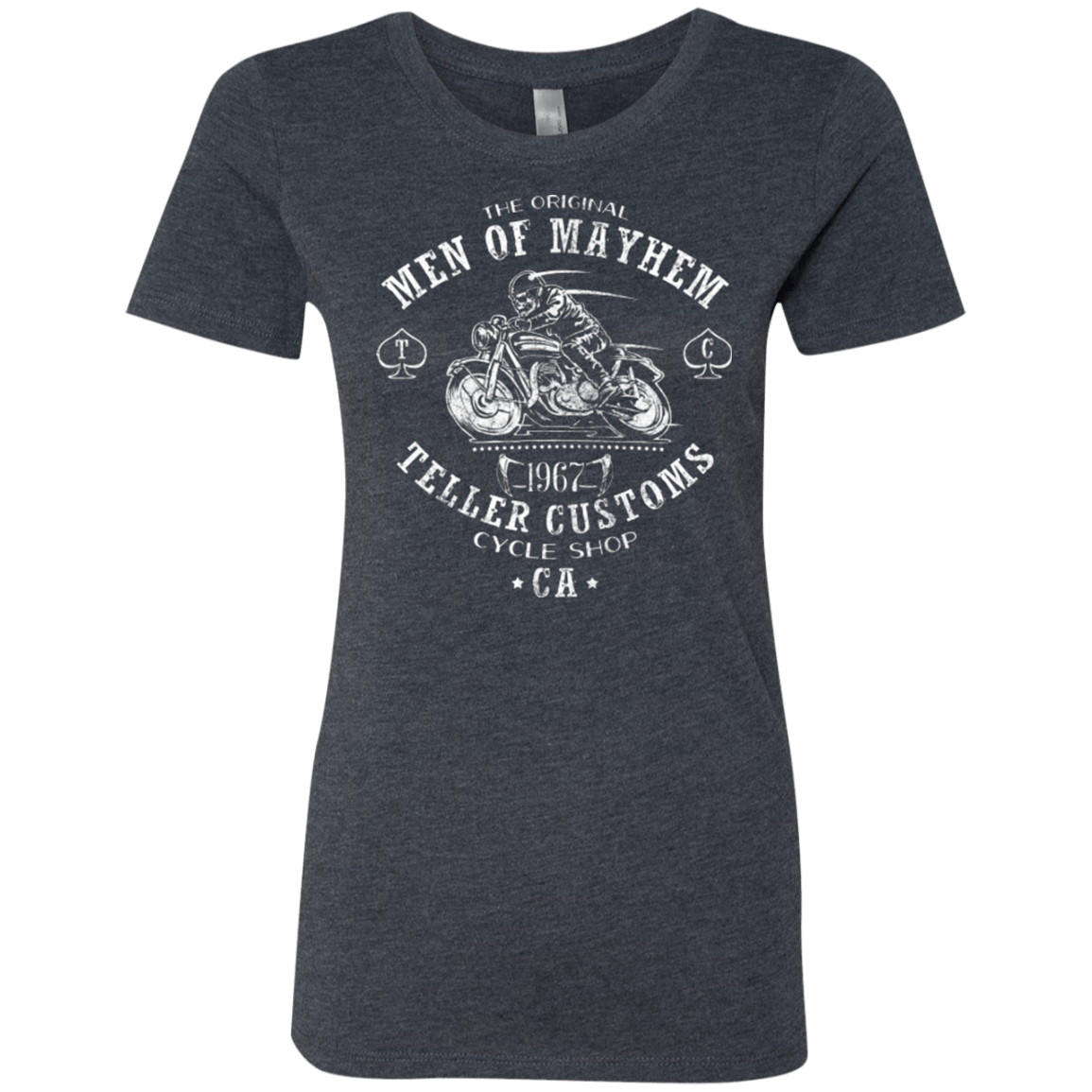 T-Shirts Vintage Navy / Small Teller Custom Women's Triblend T-Shirt
