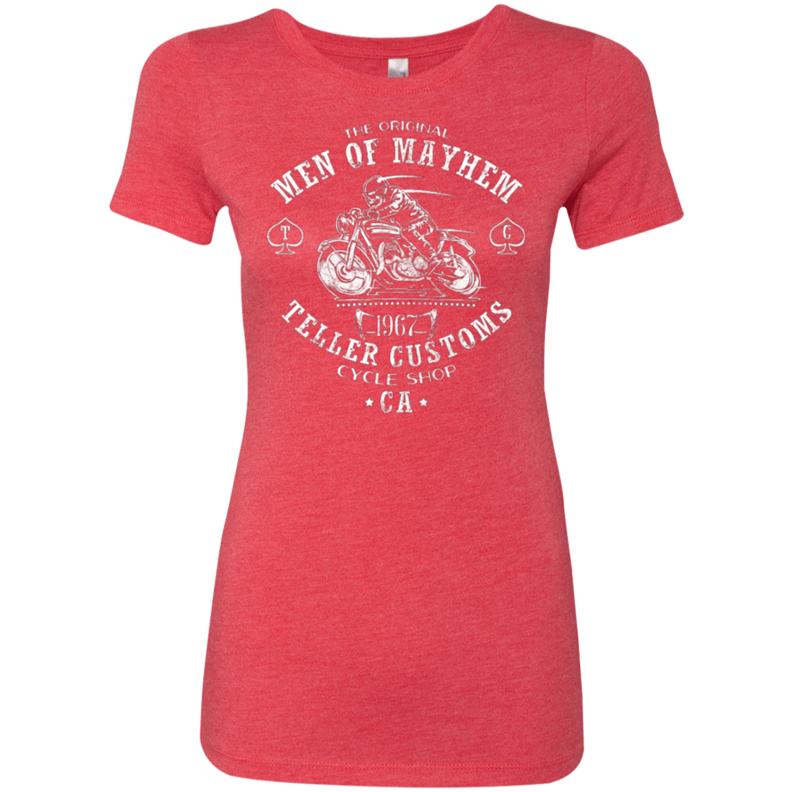 T-Shirts Vintage Red / Small Teller Custom Women's Triblend T-Shirt