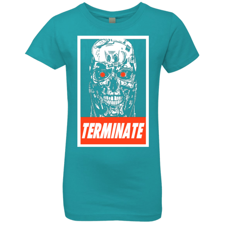 T-Shirts Tahiti Blue / YXS Terminate Girls Premium T-Shirt
