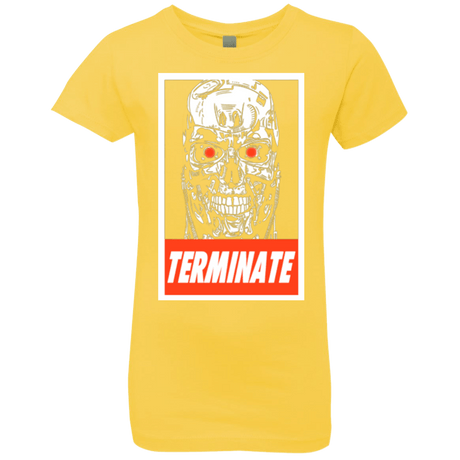 T-Shirts Vibrant Yellow / YXS Terminate Girls Premium T-Shirt