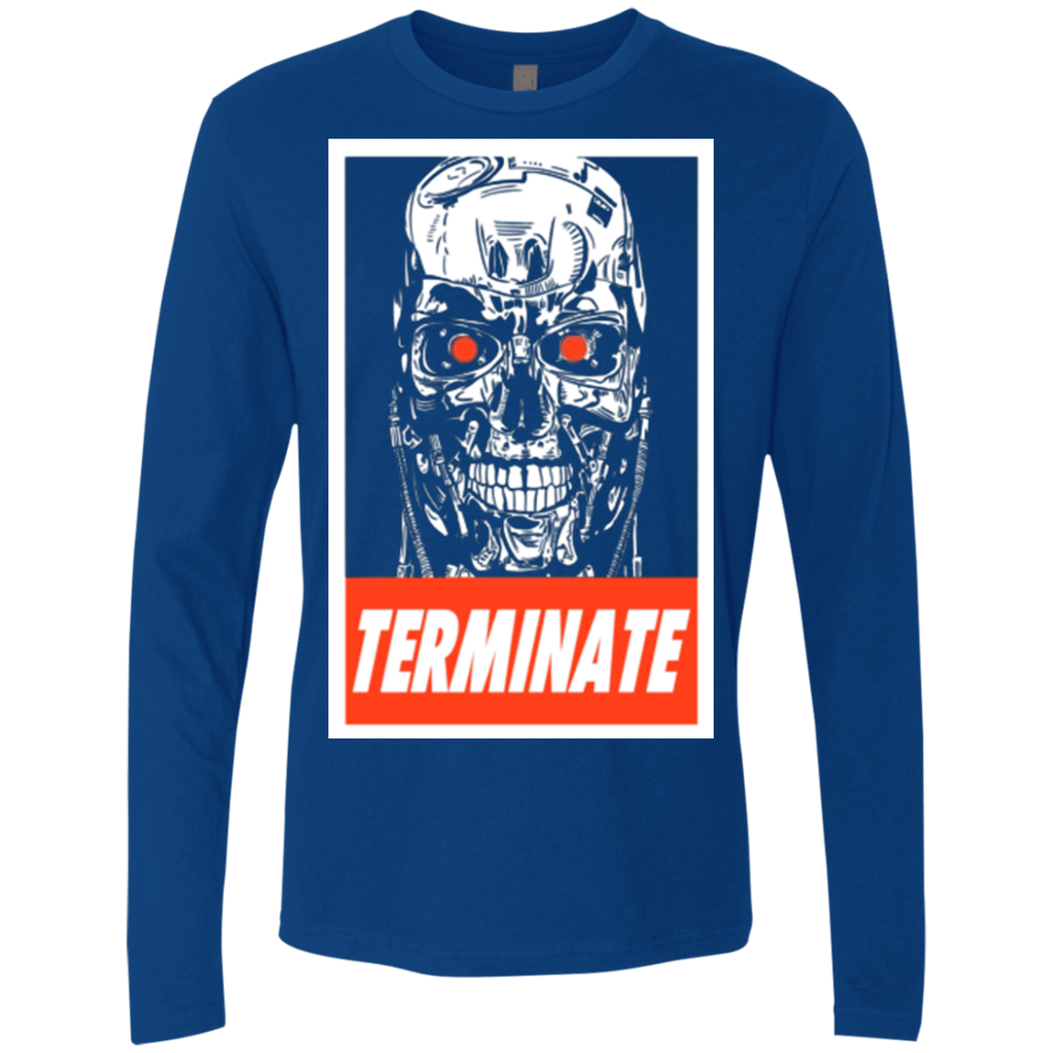 T-Shirts Royal / Small Terminate Men's Premium Long Sleeve