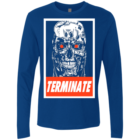 T-Shirts Royal / Small Terminate Men's Premium Long Sleeve
