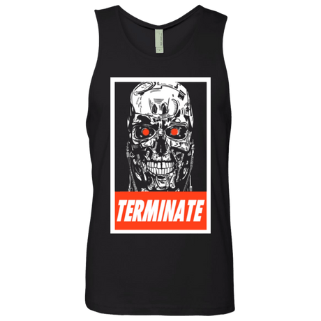 T-Shirts Black / Small Terminate Men's Premium Tank Top
