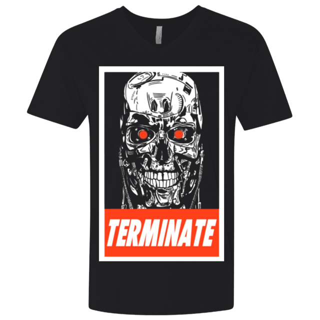 T-Shirts Black / X-Small Terminate Men's Premium V-Neck