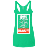 T-Shirts Envy / X-Small Terminate Women's Triblend Racerback Tank