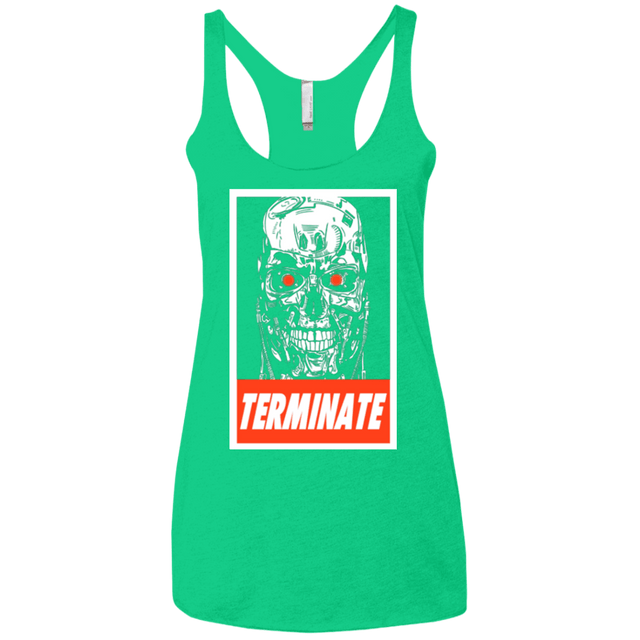T-Shirts Envy / X-Small Terminate Women's Triblend Racerback Tank