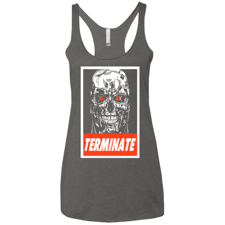 T-Shirts Premium Heather / X-Small Terminate Women's Triblend Racerback Tank