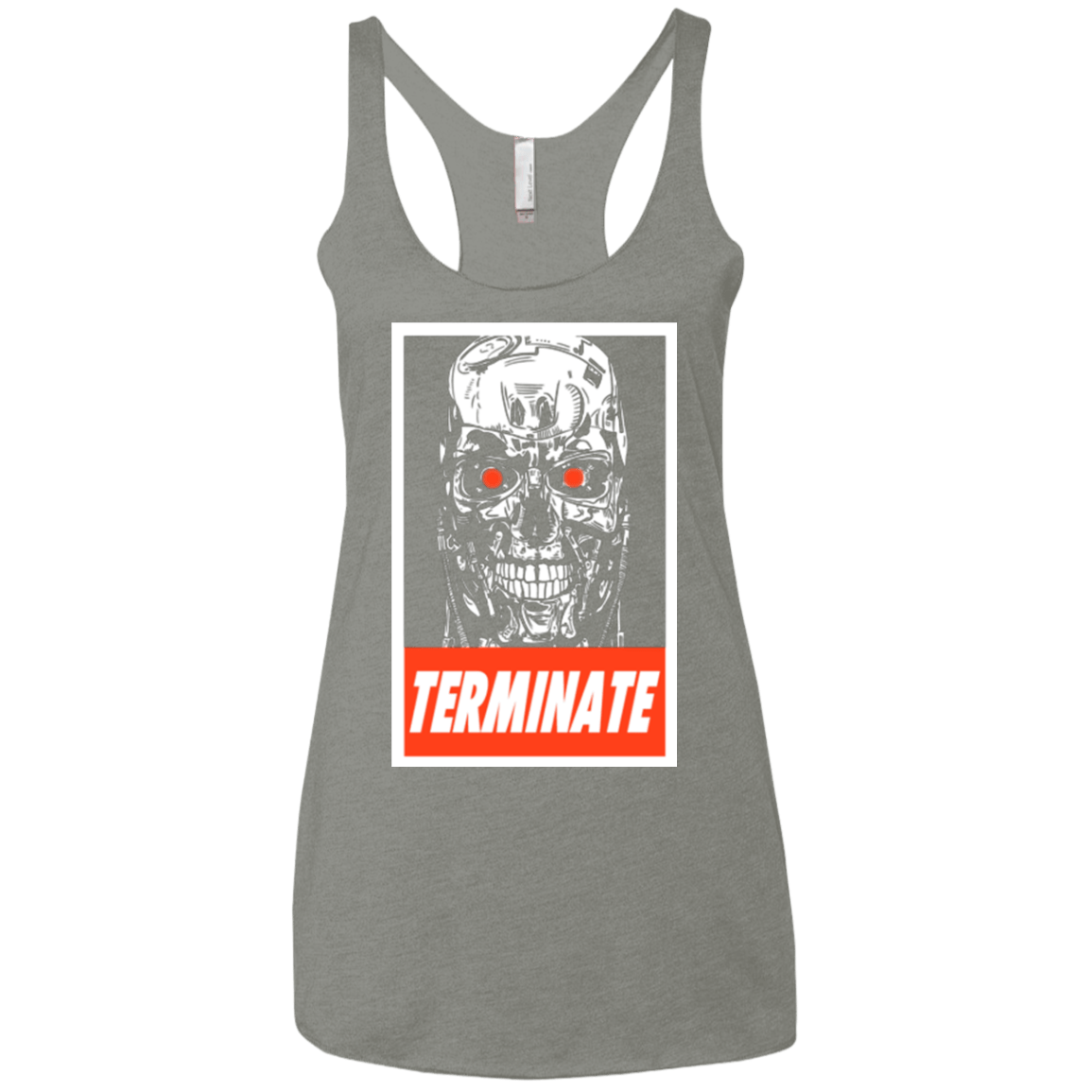 T-Shirts Venetian Grey / X-Small Terminate Women's Triblend Racerback Tank