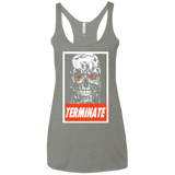 T-Shirts Venetian Grey / X-Small Terminate Women's Triblend Racerback Tank