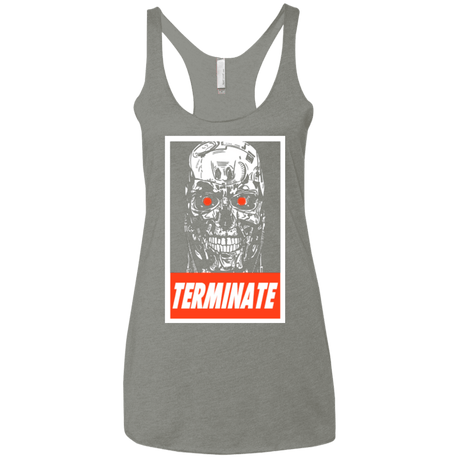 T-Shirts Venetian Grey / X-Small Terminate Women's Triblend Racerback Tank