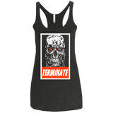 T-Shirts Vintage Black / X-Small Terminate Women's Triblend Racerback Tank