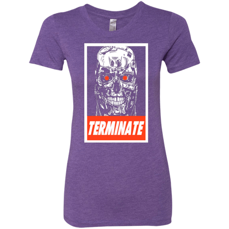 T-Shirts Purple Rush / Small Terminate Women's Triblend T-Shirt