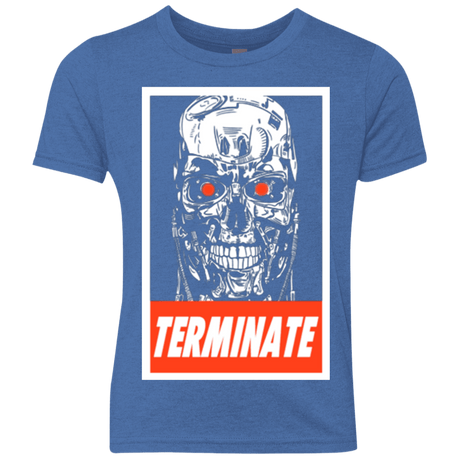 T-Shirts Vintage Royal / YXS Terminate Youth Triblend T-Shirt