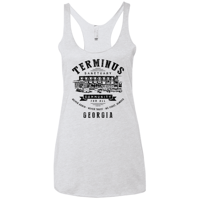 T-Shirts Heather White / X-Small Terminus Sanctuary Community Women's Triblend Racerback Tank